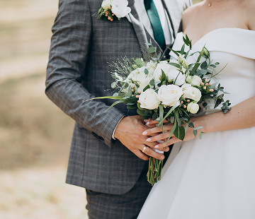 新郎新婦の写真